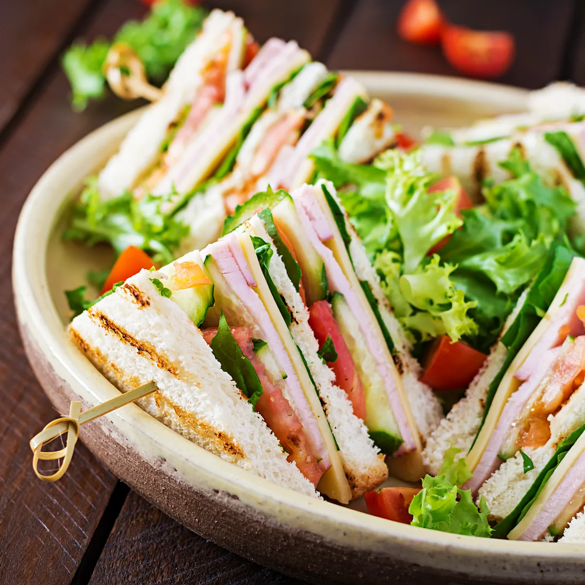 Mega Tom’s club sandwich