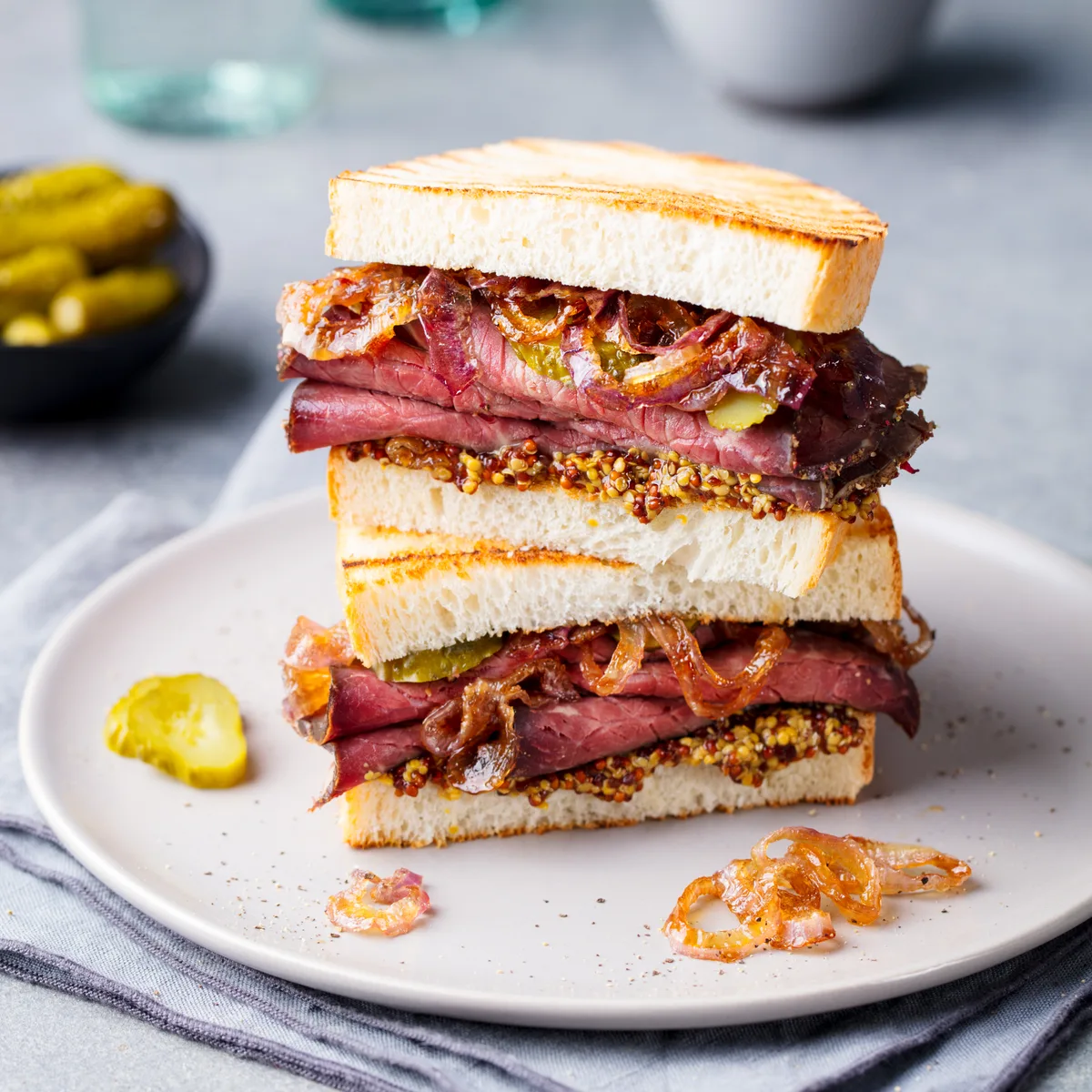 Mega Tom’s pastrami sandwich